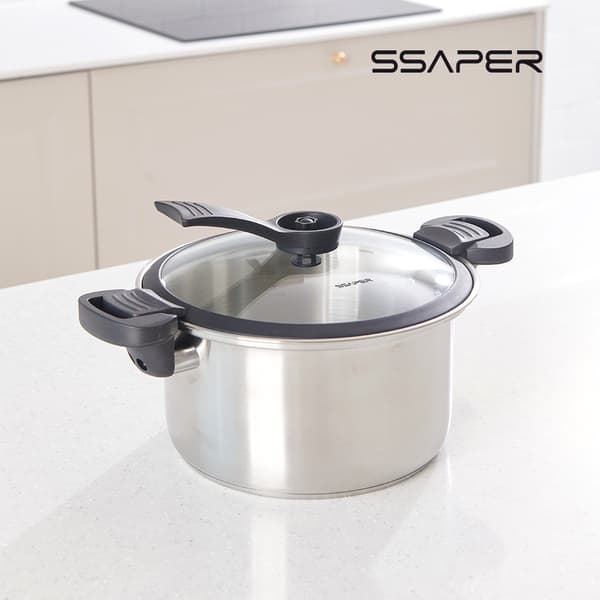 셰퍼 IH 스텐 저압 진공냄비, 5L, 1개