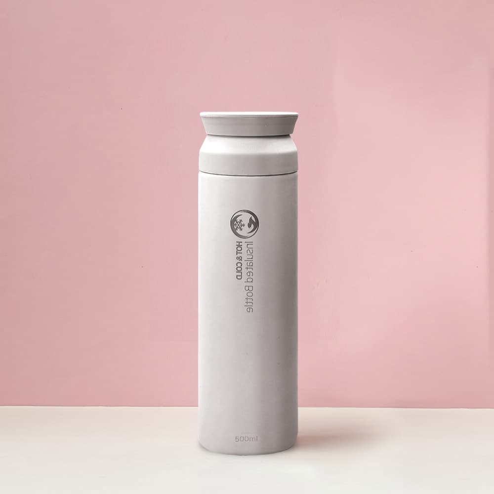리벤스 데일리 보온보냉 스텐 보틀 텀블러, 화이트, 500ml, 1개