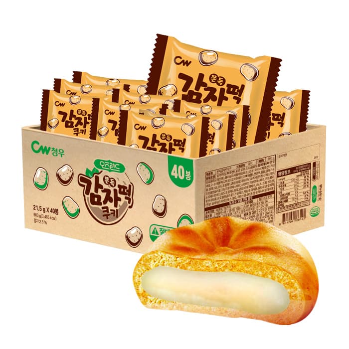 청우 오즈랜드 쫀득감자떡쿠키, 860g, 1박스