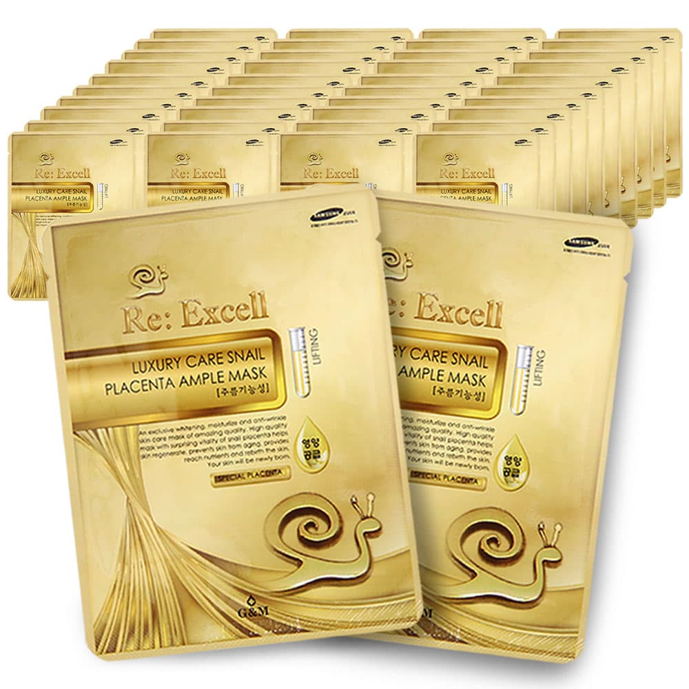 리엑셀 달팽이 마스크팩, 25g, 40장, 1세트