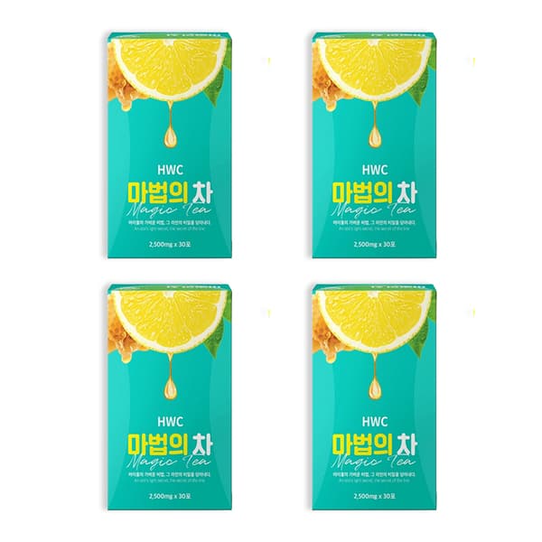 유유헬스케어 HWC 마법의 차, 2.5g, 30포, 4개