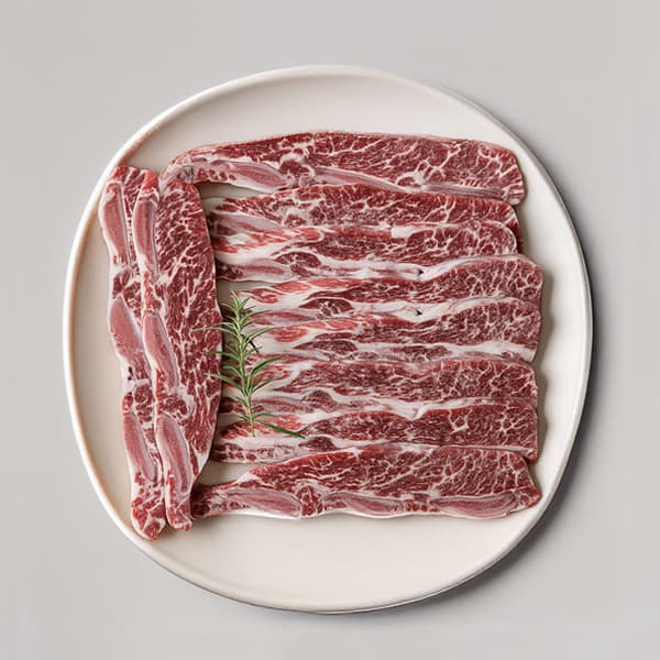 믿지육 LA꽃갈비, 2kg, 1팩