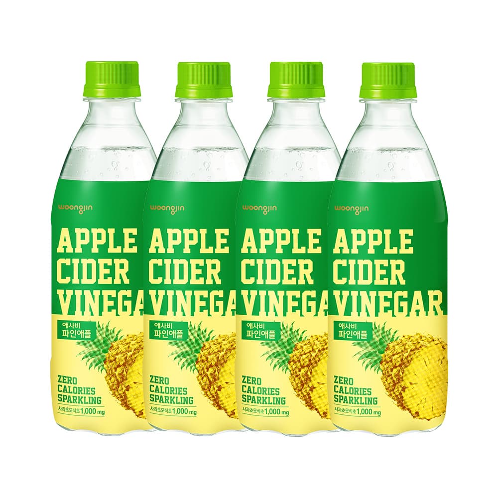 웅진 애사비 파인애플, 500ml, 24개