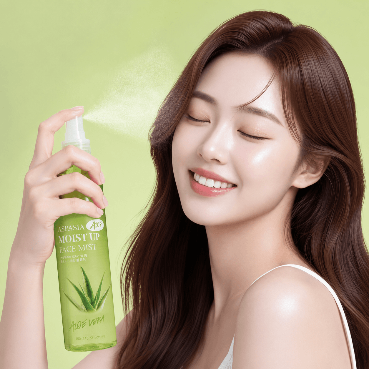 아스파시아 모이스트 업 페이스 미스트 알로에, 150ml, 2개