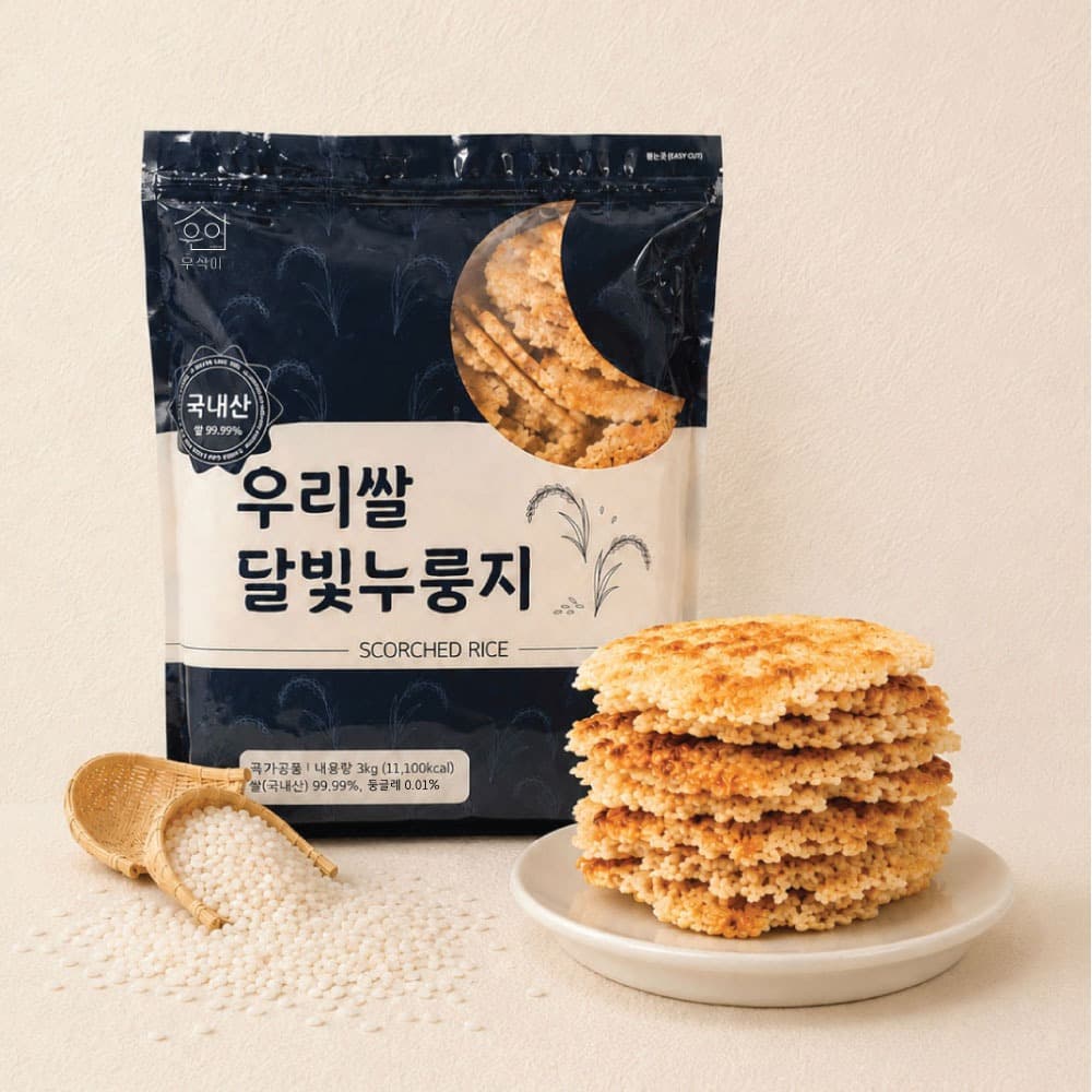 우리쌀 달빛누룽지, 3kg, 1개