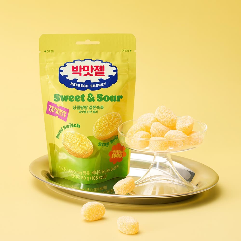 박카스맛젤리 신맛, 50g, 8개