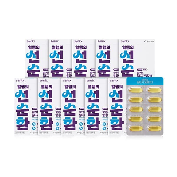동아제약 셀파렉스 바로 알티지 오메가3, 1010mg, 10캡슐, 10박스