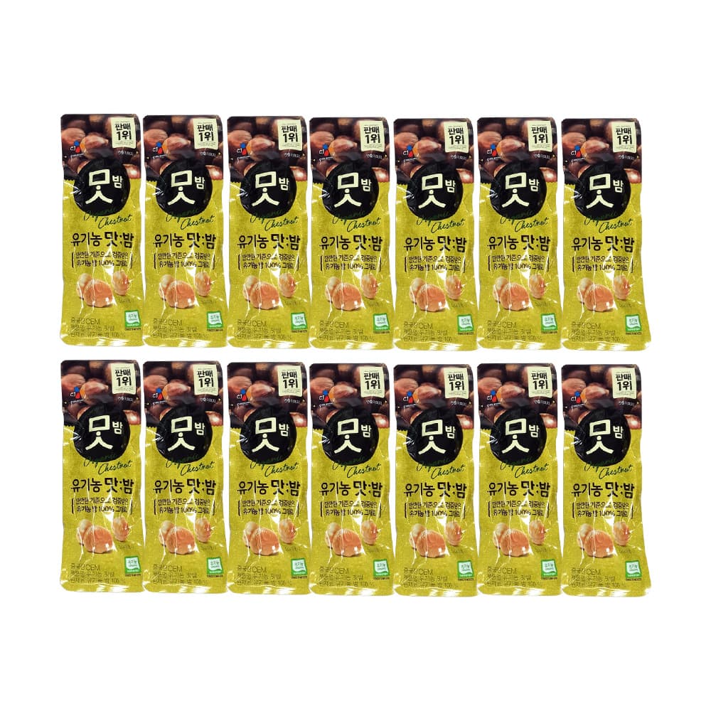 씨제이 유기농 맛밤, 42g, 21개