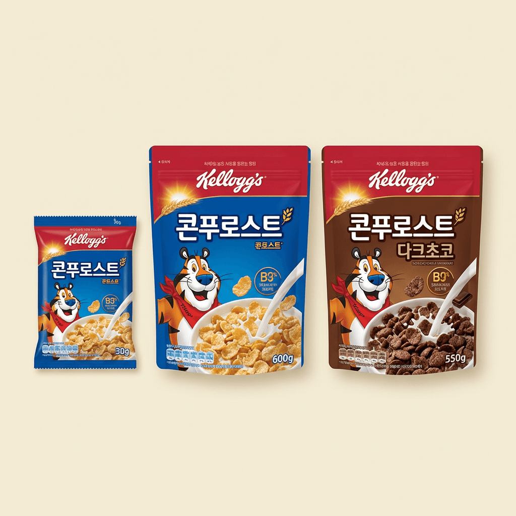 켈로그 콘푸로스트, 600g, 1개 + 다크초코, 550g, 1개