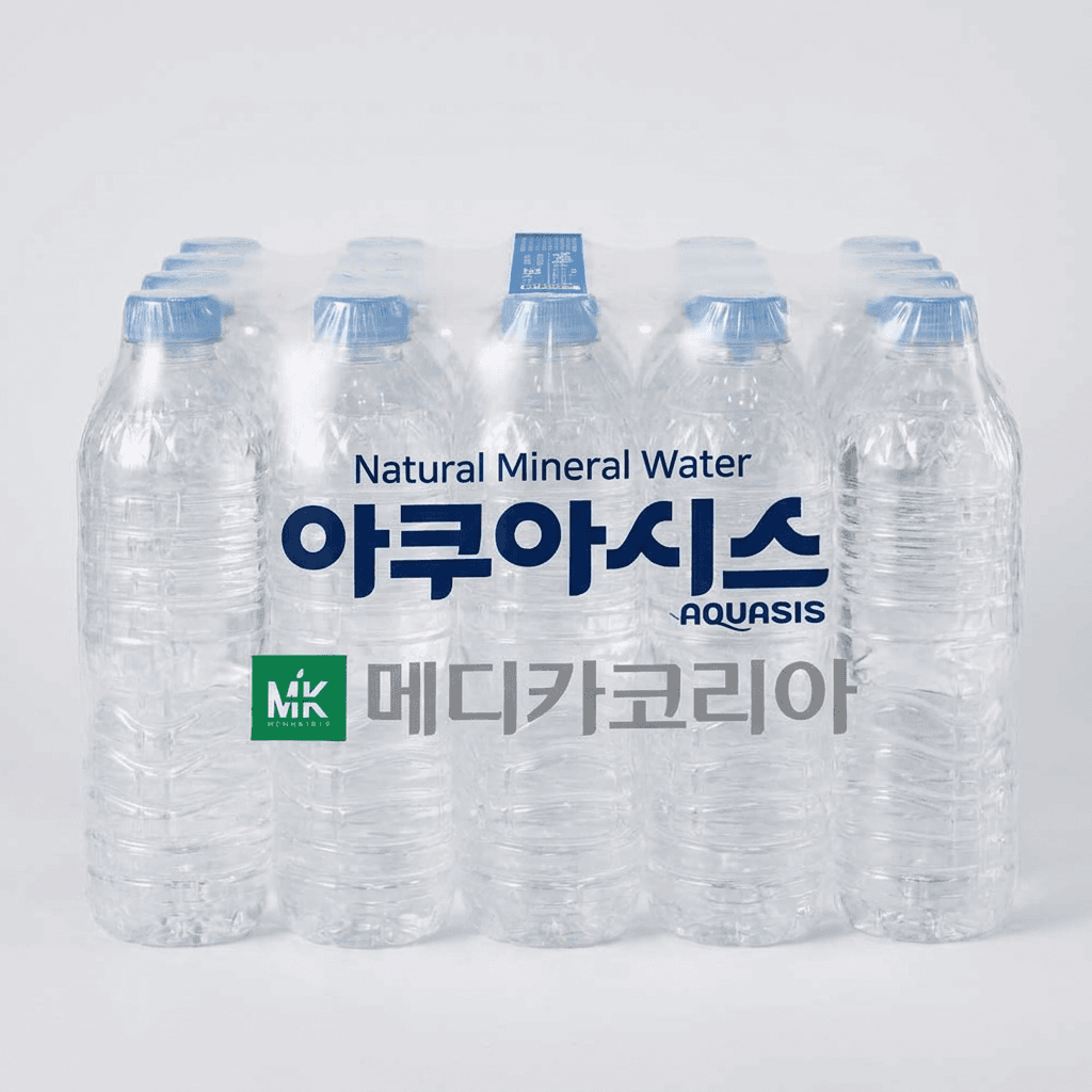 아쿠아시스 생수, 무라벨, 500ml, 40개