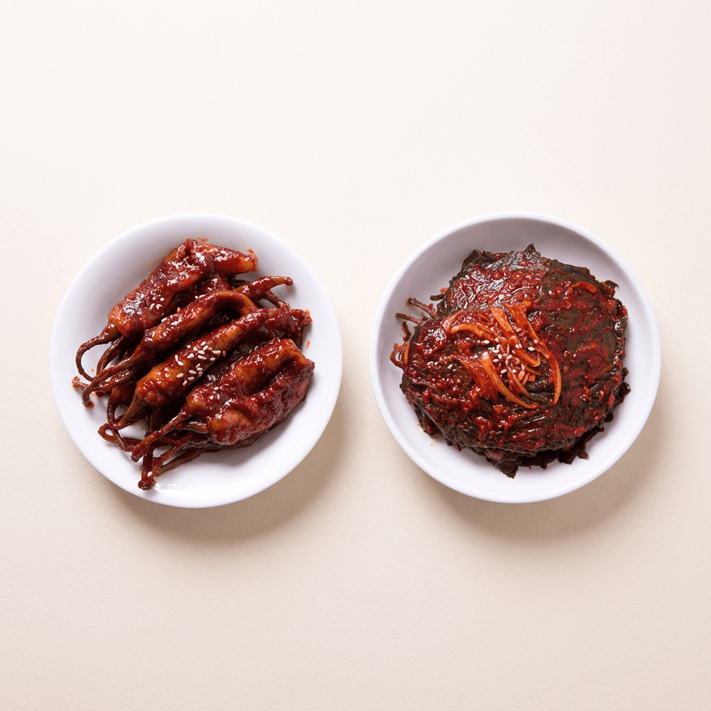 해달식품 국내가공 장아찌 고추무침 1kg + 깻잎무침 1kg, 2개