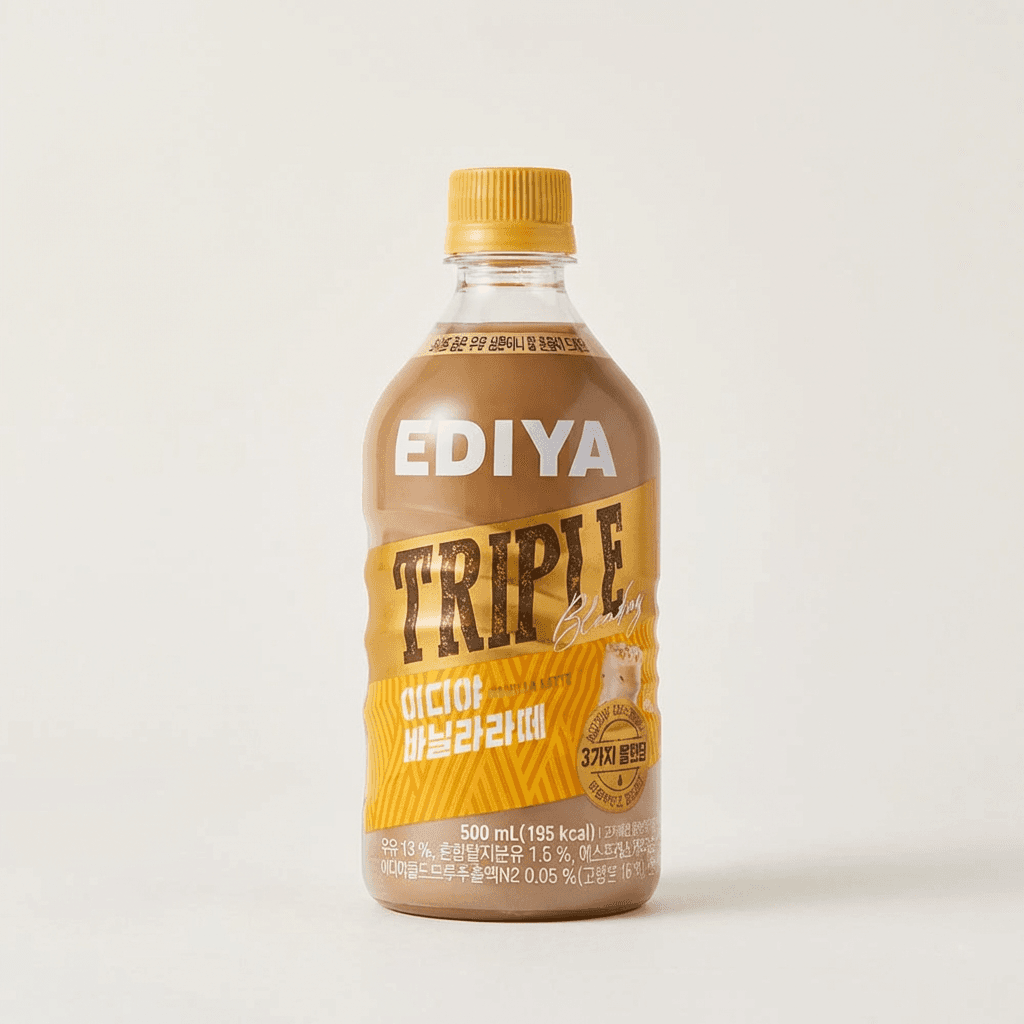 이디야커피 바닐라 라떼, 500ml, 24개