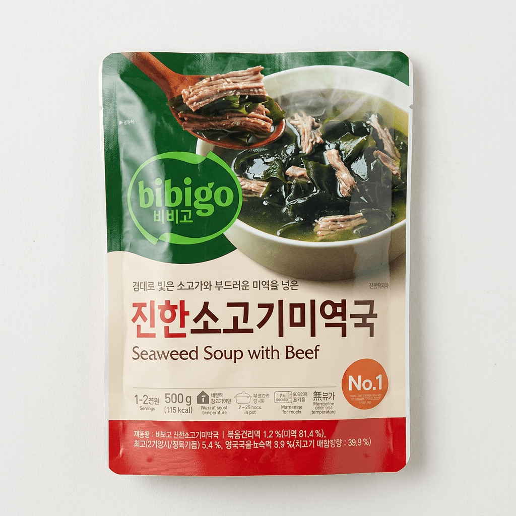 비비고 소고기미역국, 500g, 10개