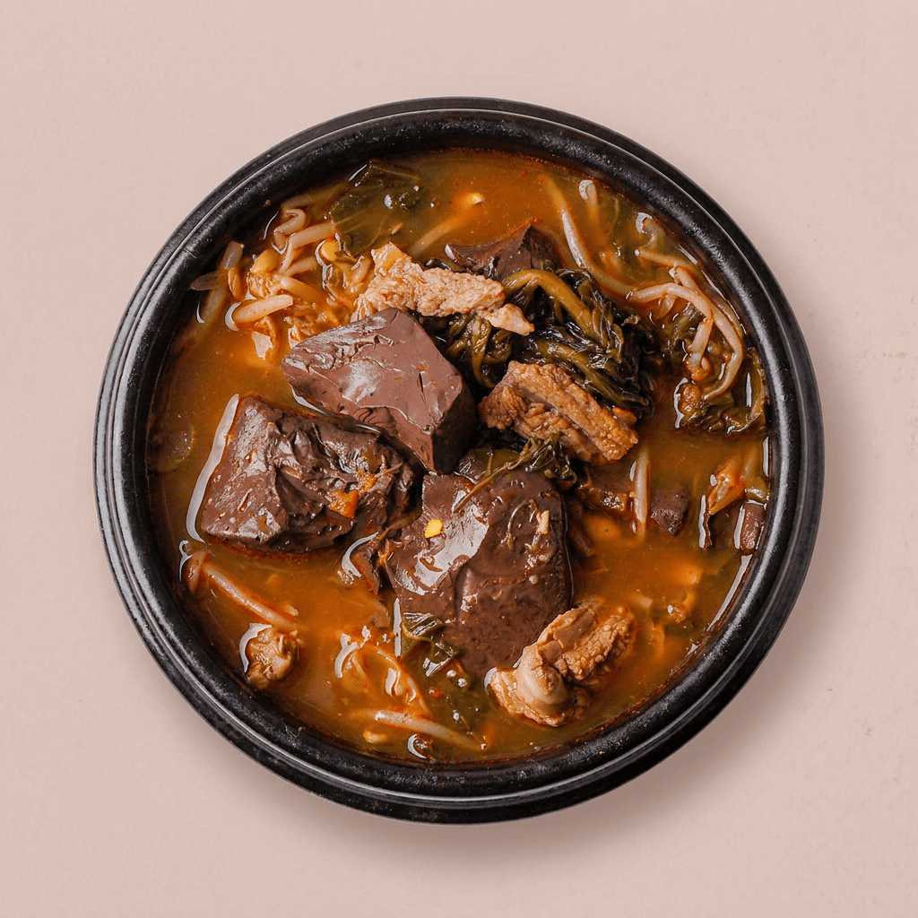 압도적 양평 한우 선지해장국, 1kg, 3개