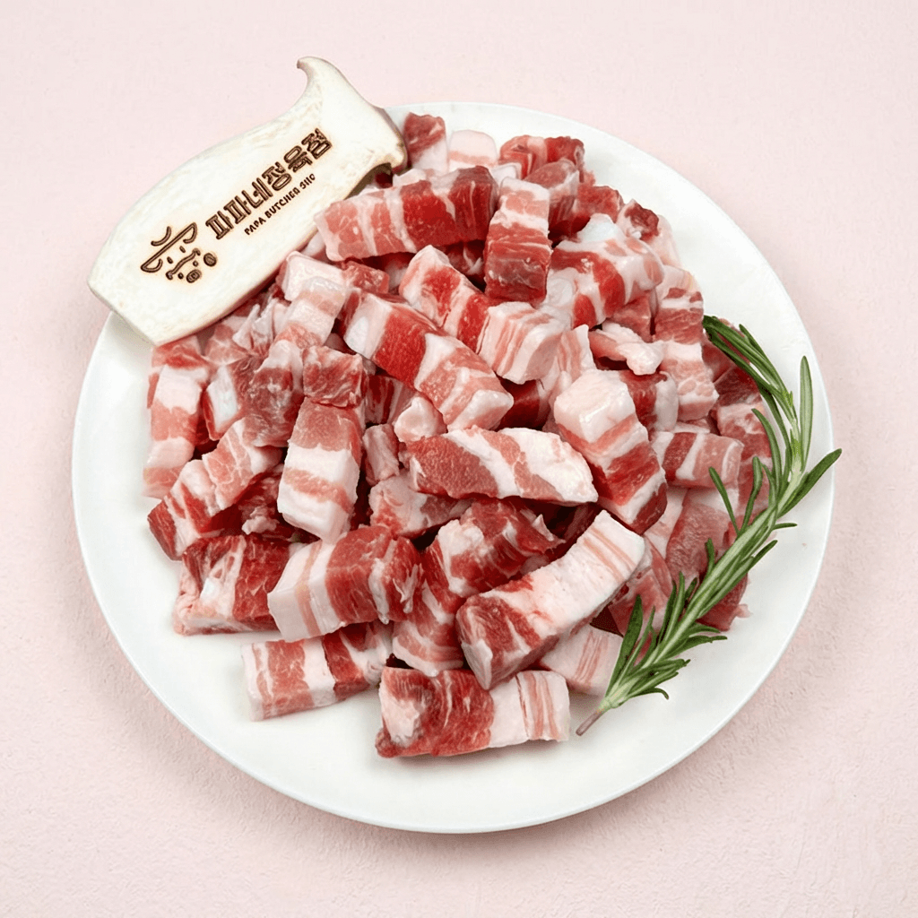 한입 삼겹살, 500g, 4개