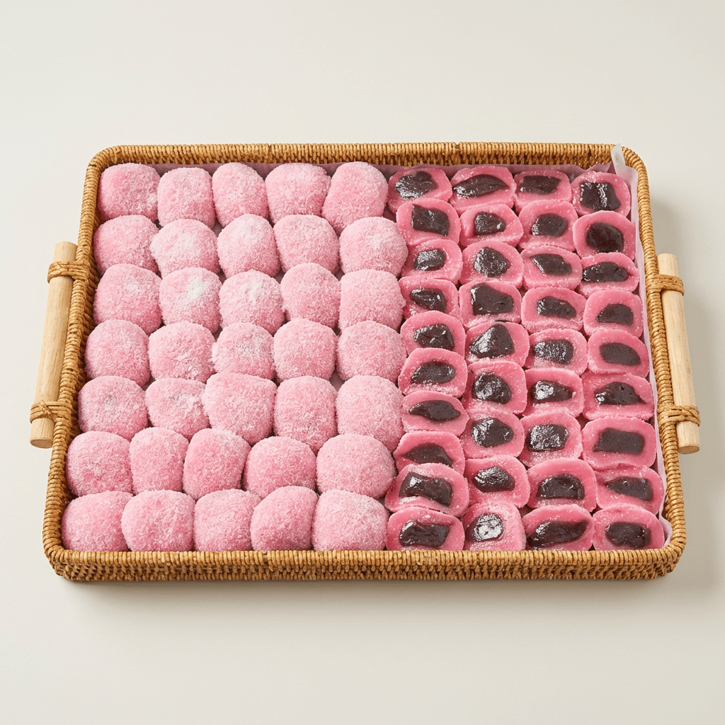 농가살리기 딸기색 찹쌀떡, 60g, 30개입, 1박스