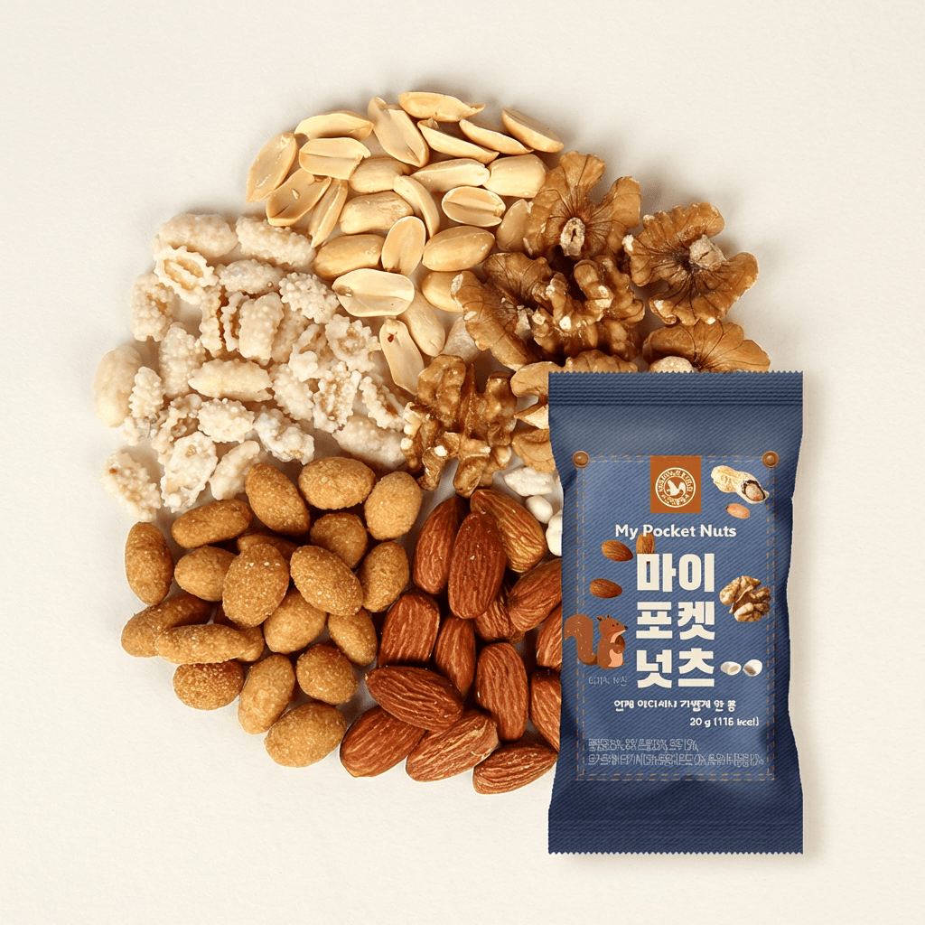 산과들에 하루견과 마이포켓넛츠, 20g, 100봉