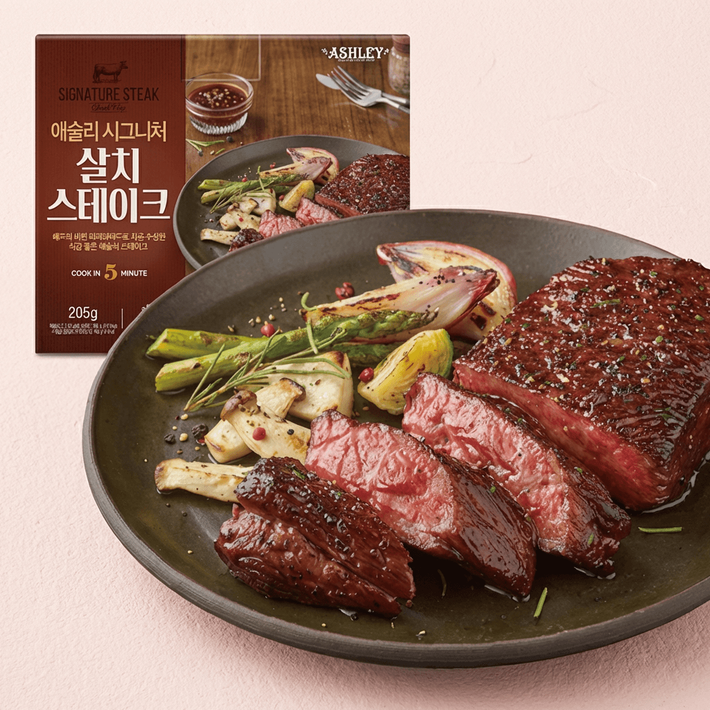 애슐리 시그니처 살치 스테이크, 소스포함, 200g, 4팩