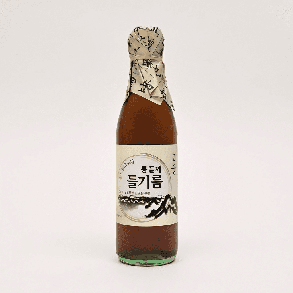 고궁 통들깨 들기름 100퍼센트, 350ml, 4개