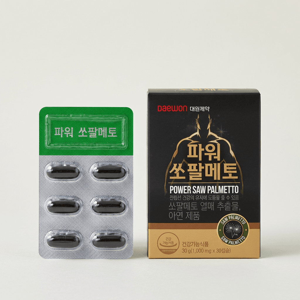 대원제약 파워 쏘팔메토, 1,000mg, 30캡슐, 4박스