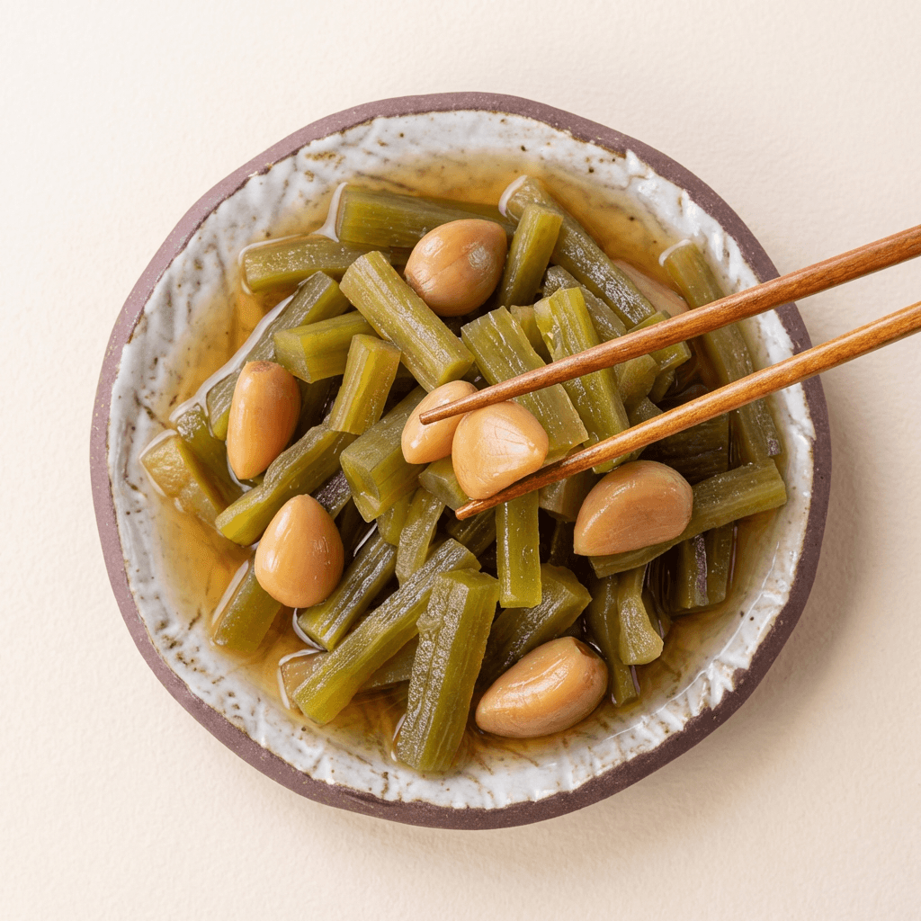 푸드앳홈 궁채 알마늘 장아찌, 1kg, 1팩