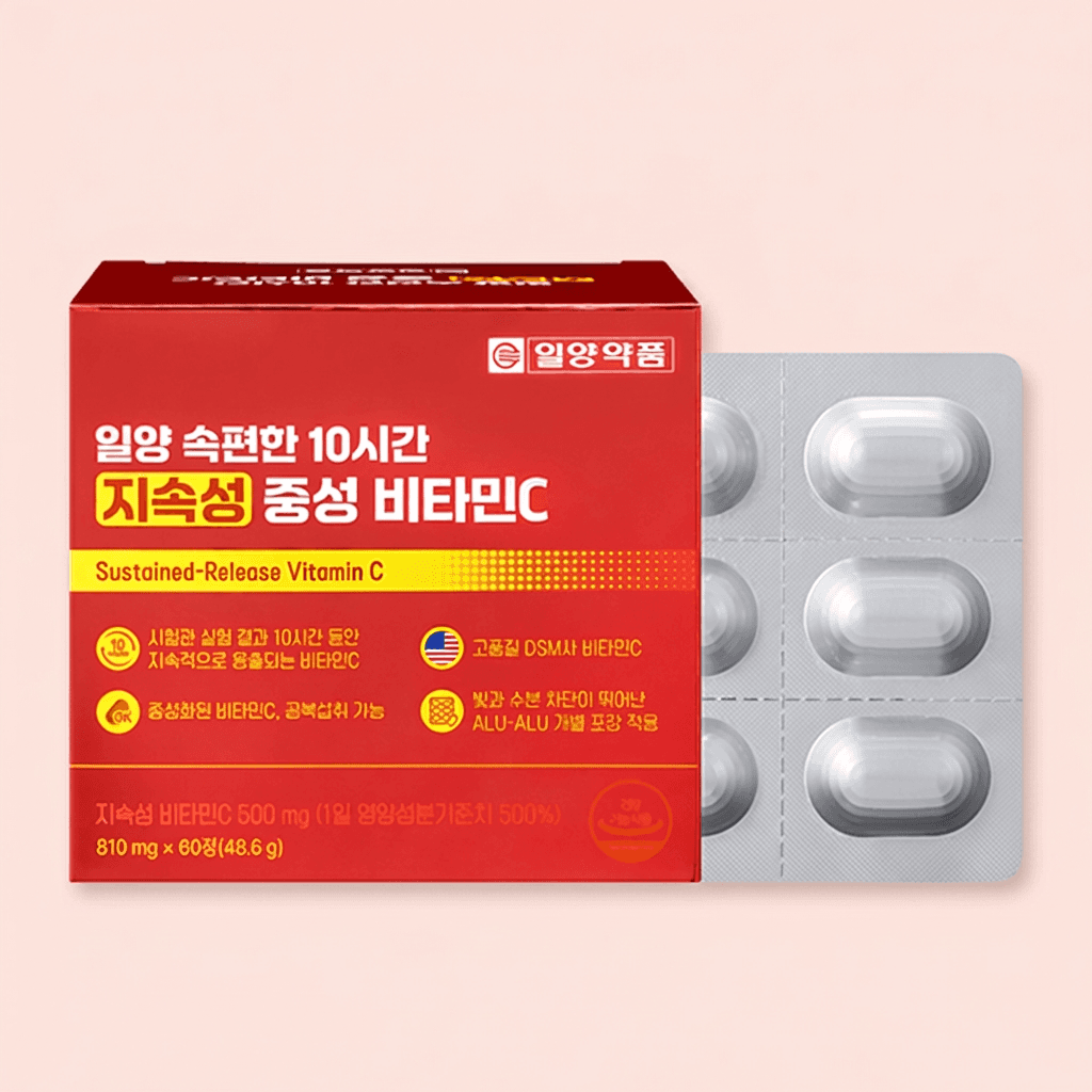 일양약품 속편한 10시간 지속성 중성 비타민C, 60정, 1개