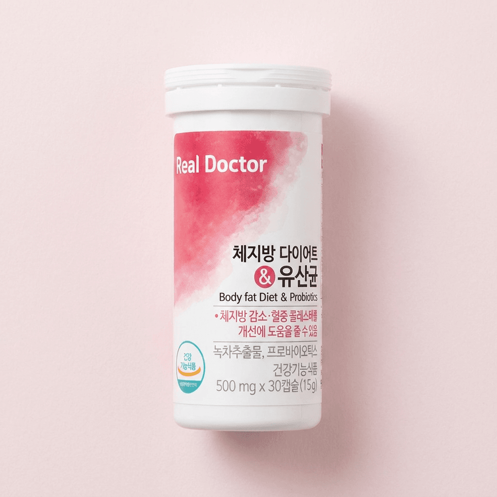 리얼닥터 체지방 감소 장건강 다이어트 유산균 프로바이오틱스 카테킨 녹차, 30캡슐, 3개