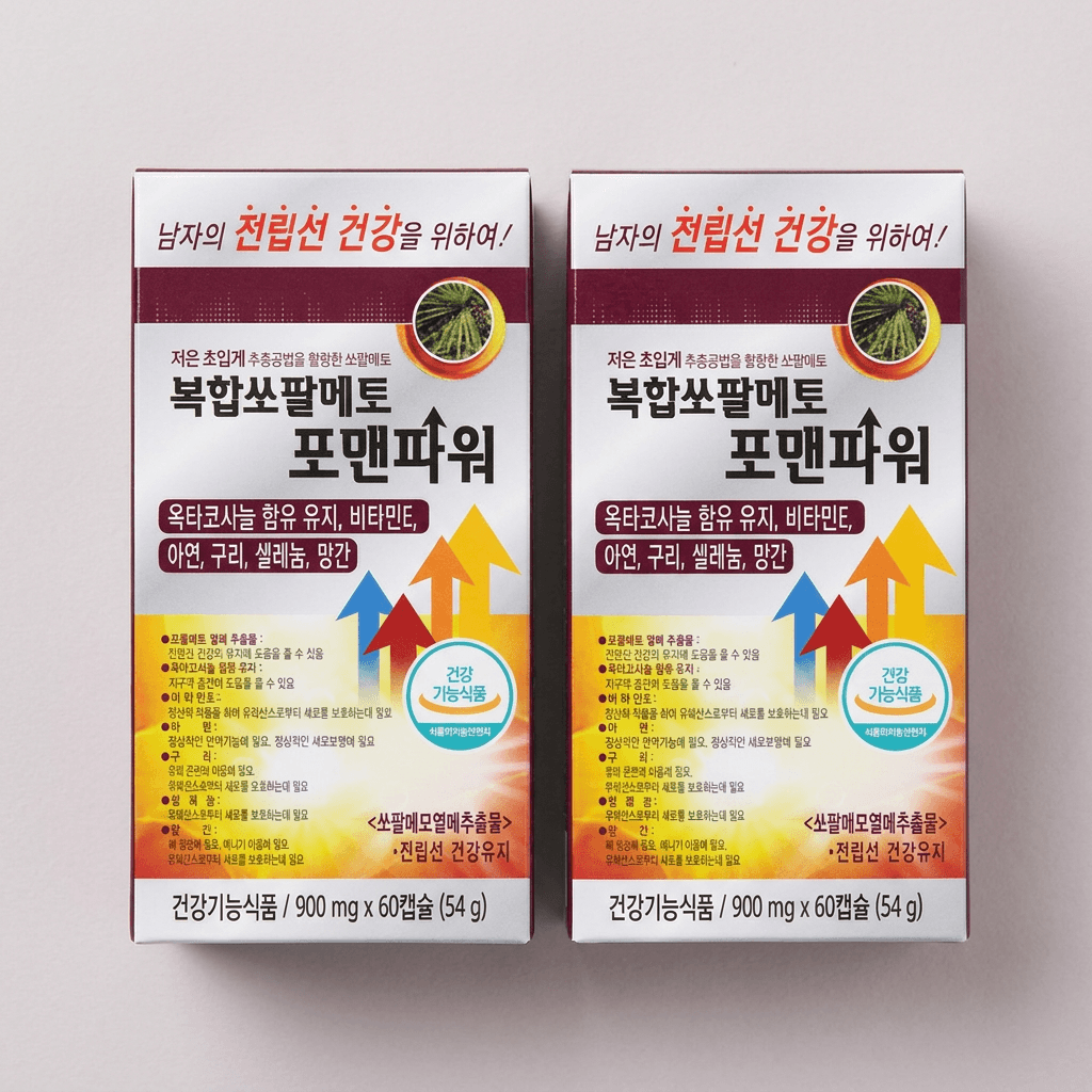 한미양행 복합 쏘팔메토 포맨파워, 900mg, 60캡슐, 2개