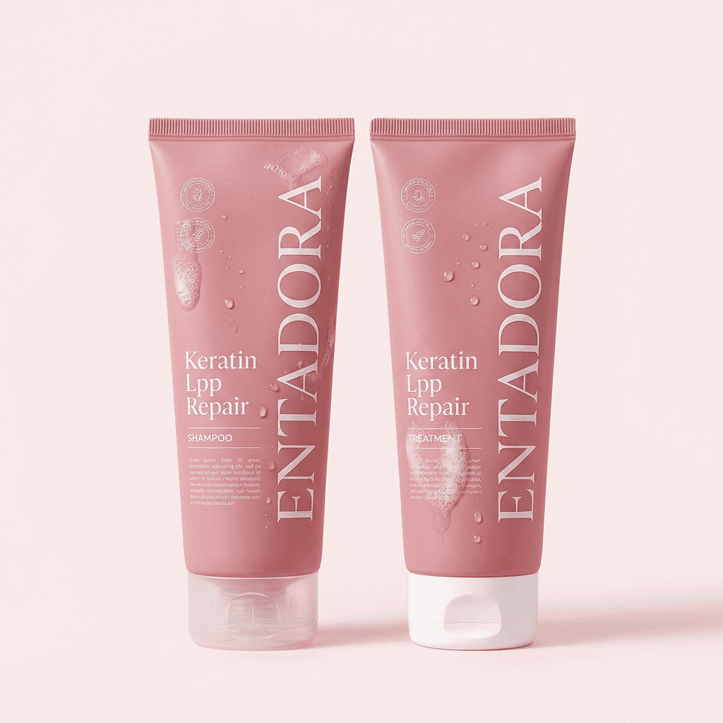 엔타도라 케라틴 LPP 리페어 샴푸, 80ml, 1개 + 트리트먼트, 80ml, 1개