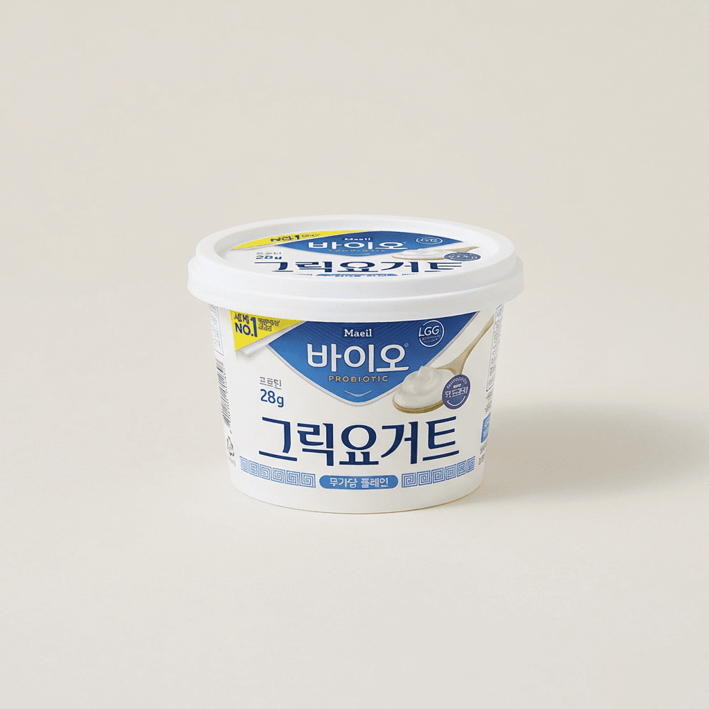 매일바이오 그릭요거트 무가당 플레인, 400g, 6개