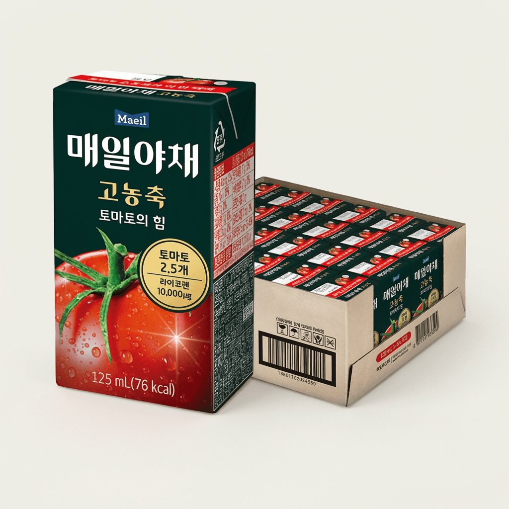 매일야채 고농축 토마토의 힘, 125ml, 24개