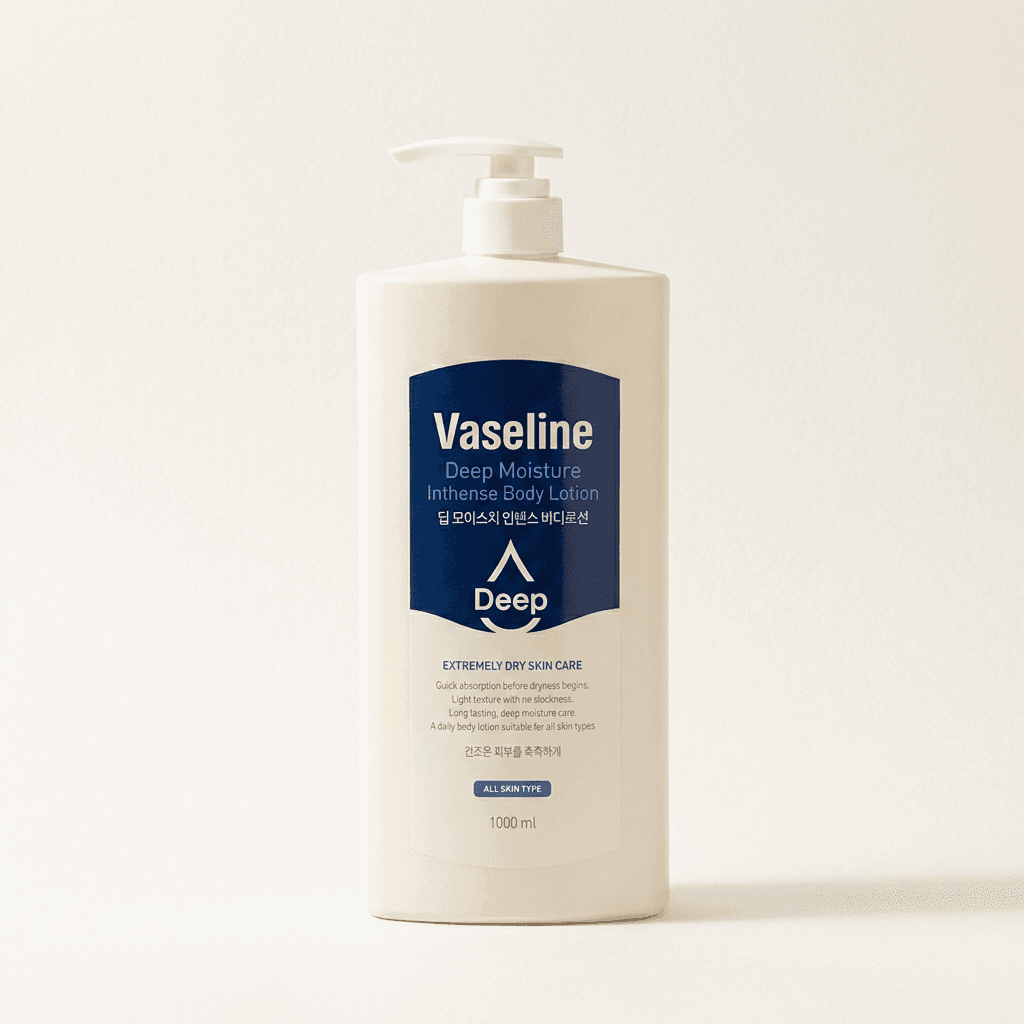 바세린 딥 모이스처 인텐시브 바디로션, 1000ml, 1+1 구성, 총 2개
