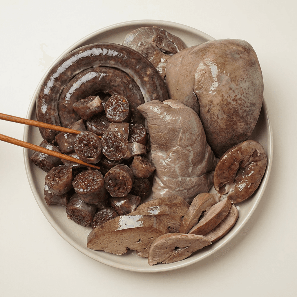 맛팜 옛고을 찰순대, 400g, 1개 + 푸짐한 내장 모둠, 500g, 1개