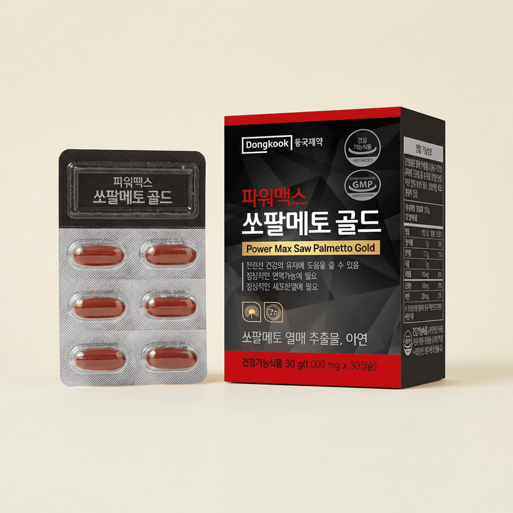 동국제약 파워맥스 쏘팔메토 골드, 1000mg, 30캡슐, 2박스
