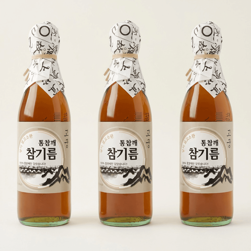 고궁 통참깨 참기름, 350ml, 4개