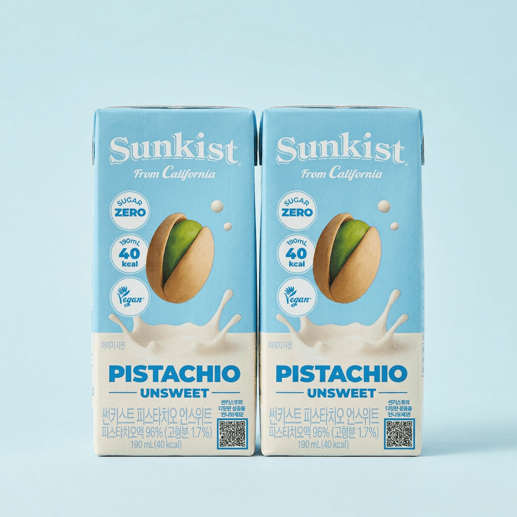 광동 썬키스트 피스타치오 언스위트, 190ml, 24개