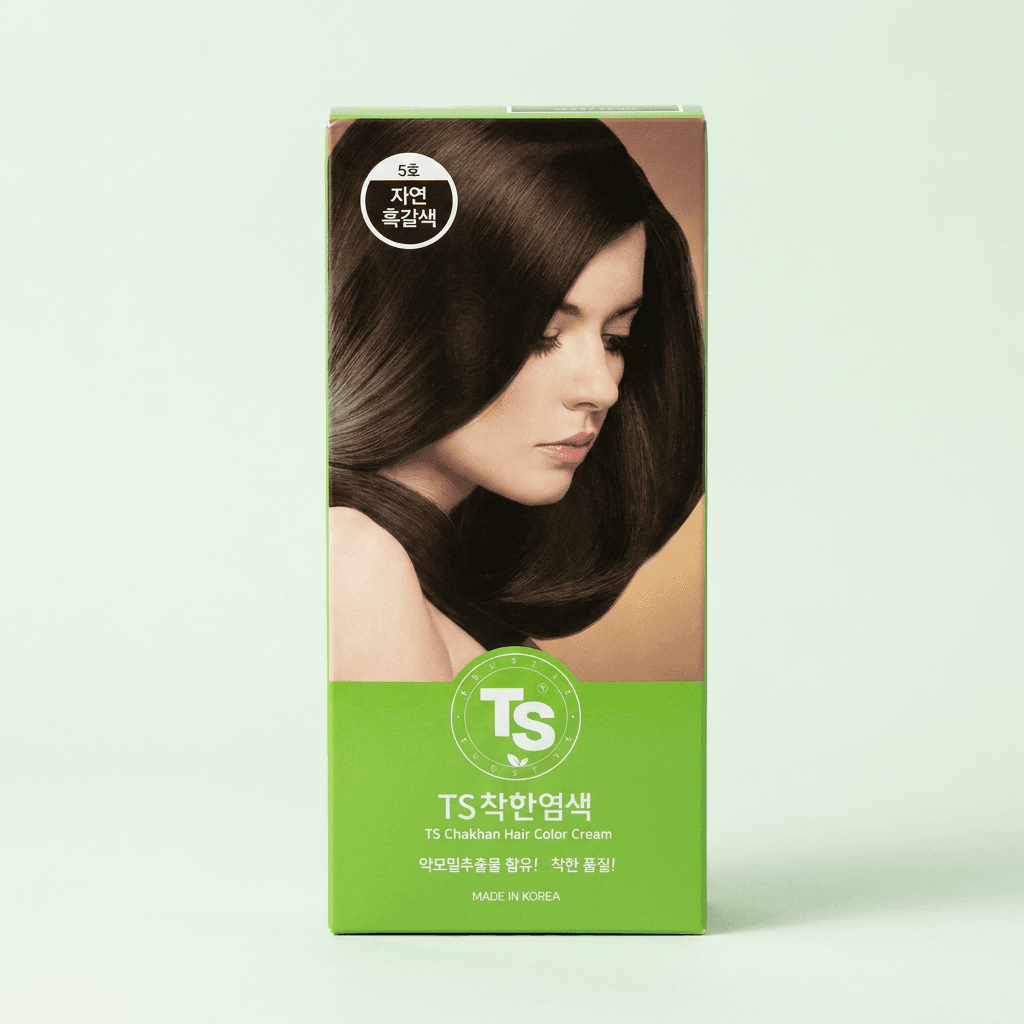 TS 더착한염색, 5호 자연흑갈색, 120g, 3개