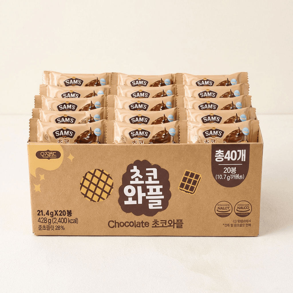 오즈랜드 초코와플, 21.4g, 20봉, 1박스