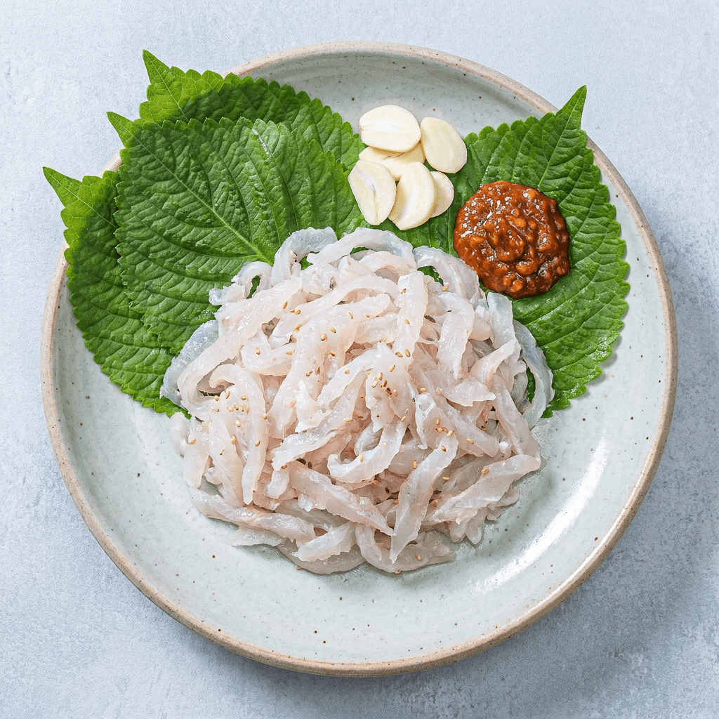물가자미회 야채 세트, 250g, 4세트