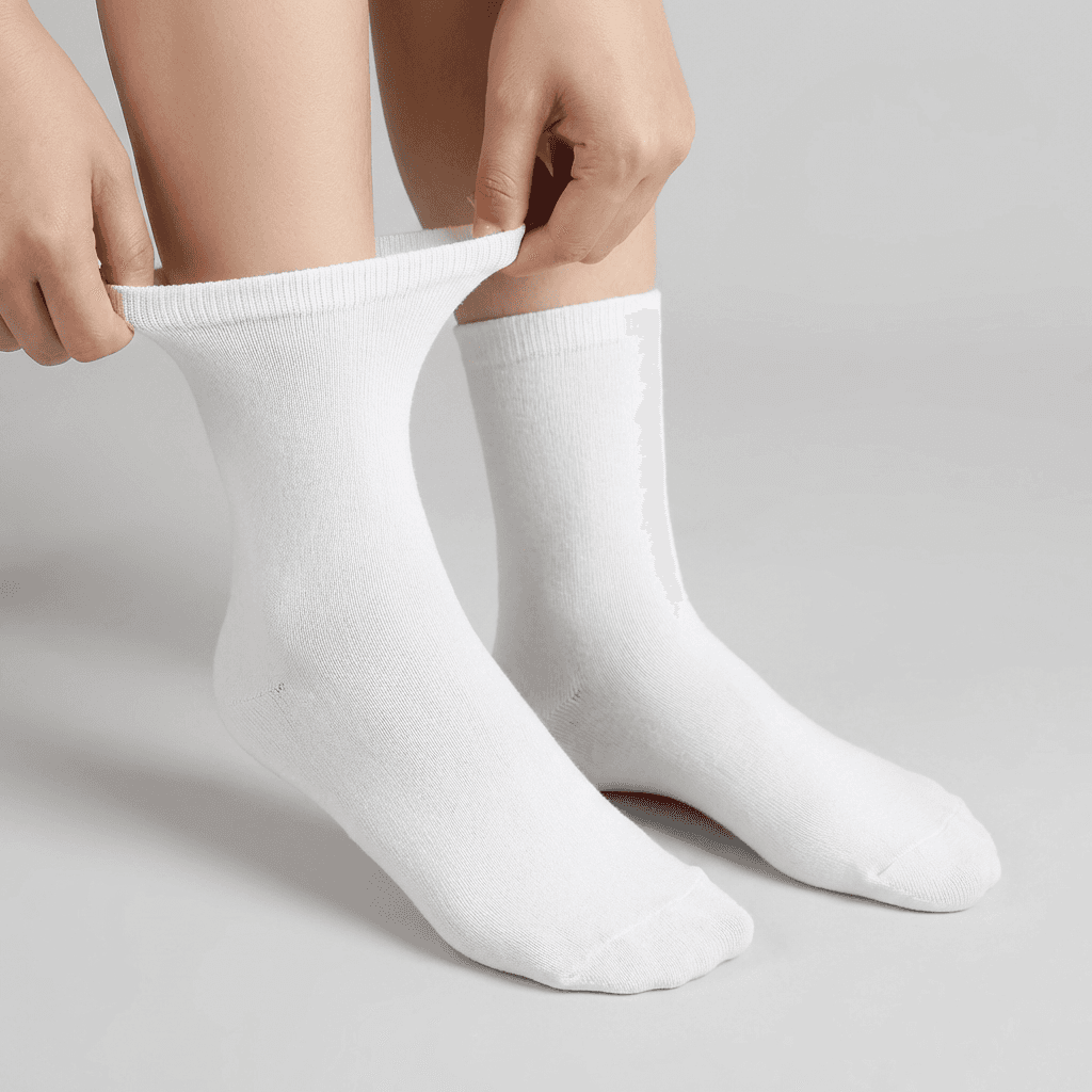 두발로 노밴드 무압박 중목 양말, 색상혼합, 남성용, 8켤레