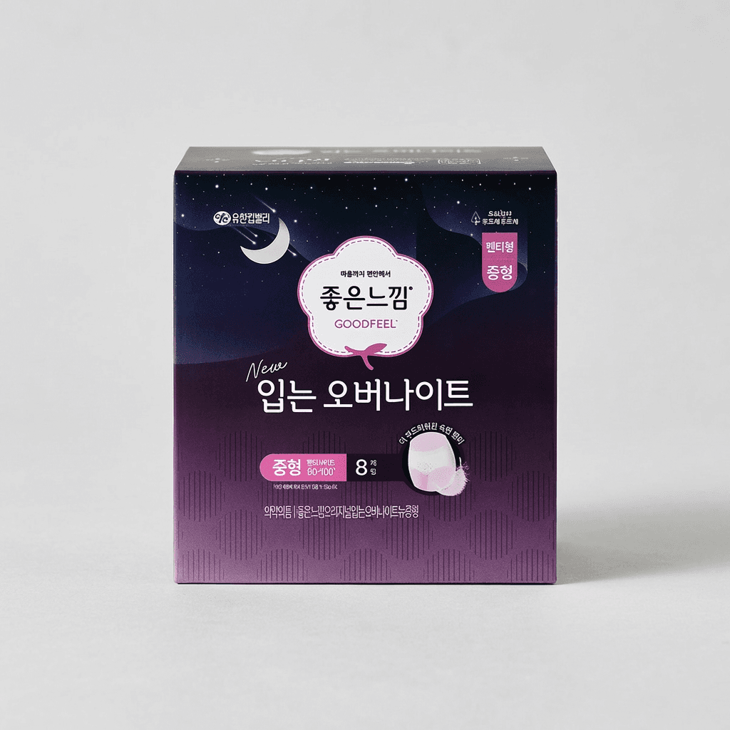 좋은느낌 오리지널, 입는오버나이트, 중형, 8개입, 4팩