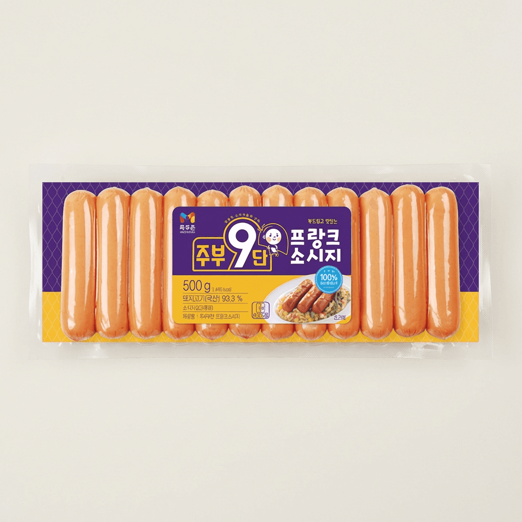 목우촌 주부9단 프랑크 소시지, 500g, 3개