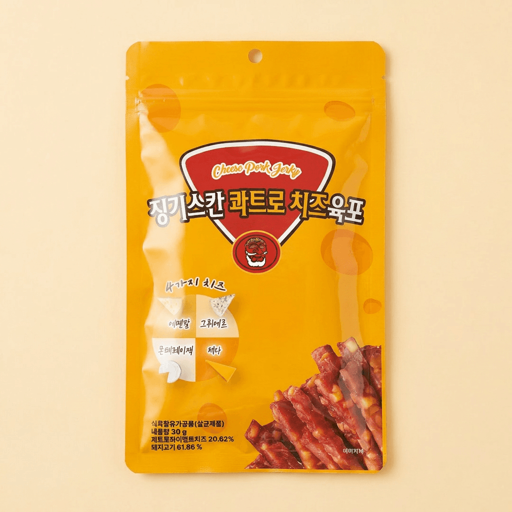 코주부 징기스칸 콰트로 치즈육포, 30g, 10개