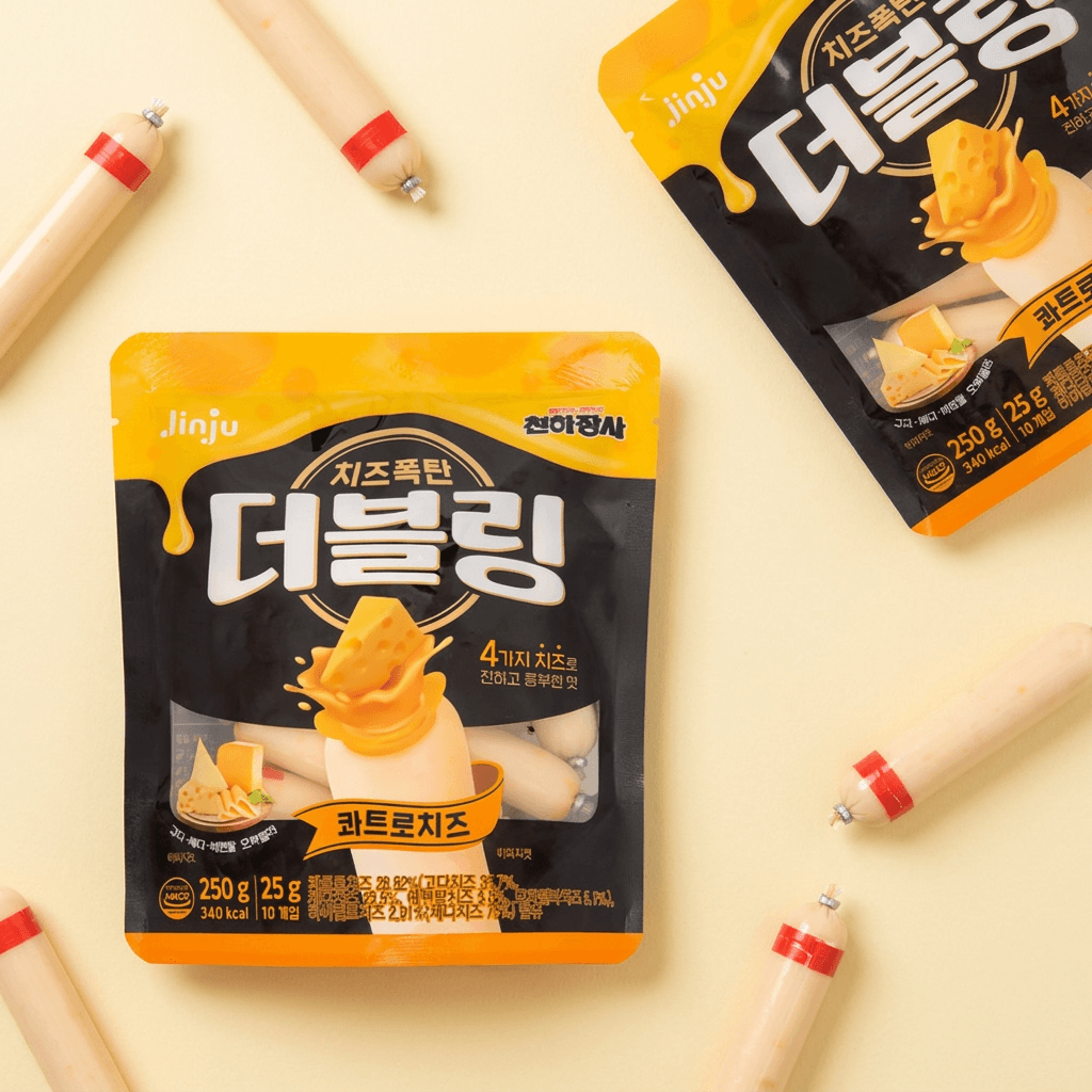 진주햄 천하장사 더블링, 콰트로치즈, 25g, 10개입, 3개