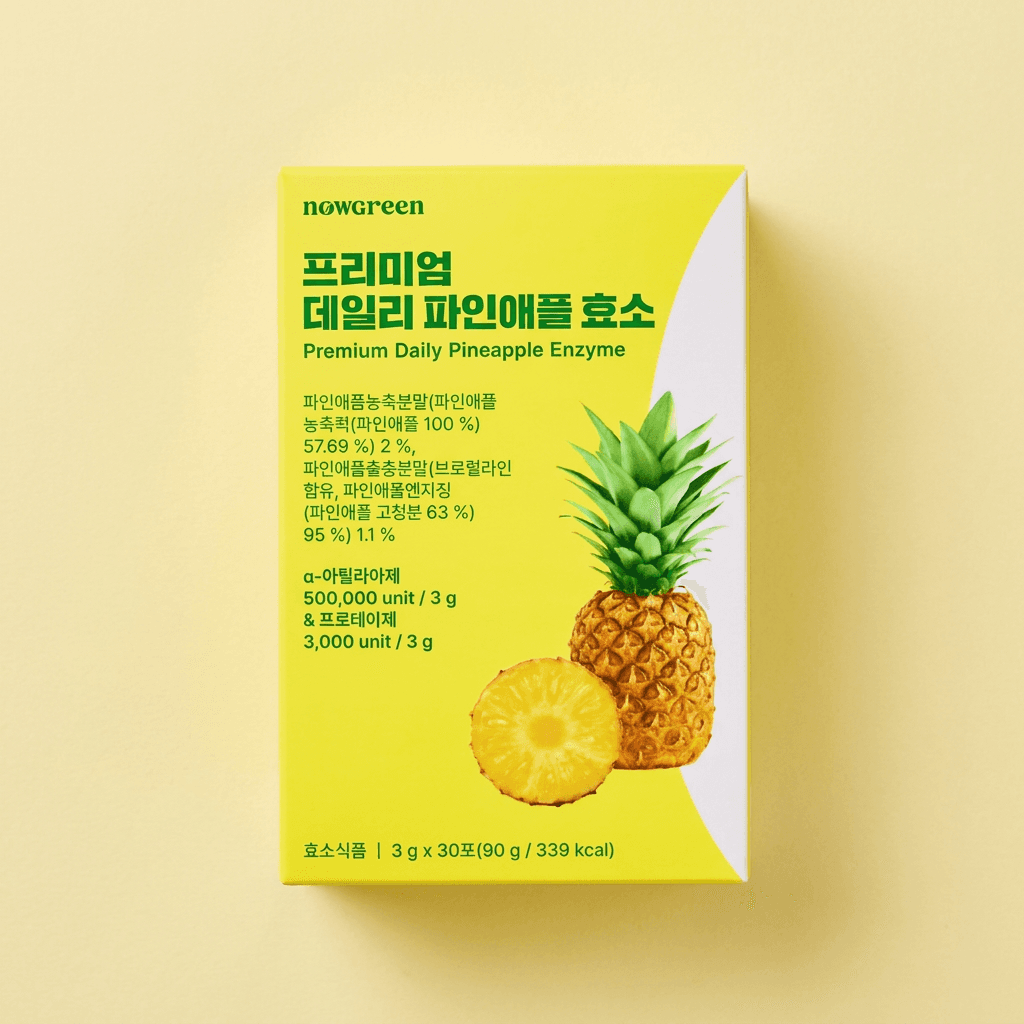 나우그린 프리미엄 데일리 파인애플효소, 3g, 30포, 3개