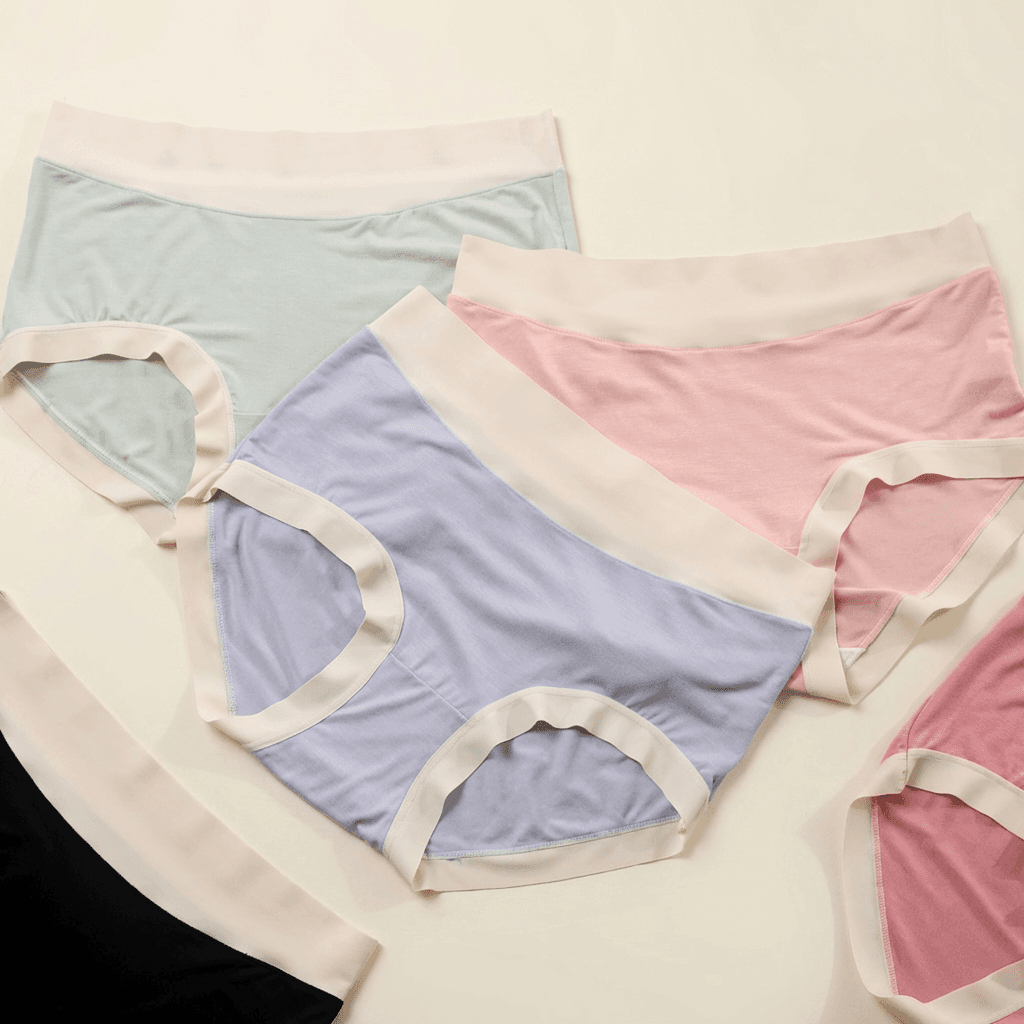 알뜰공식 심리스 투톤 모달 팬티 6종, 색상혼합, M, 1세트
