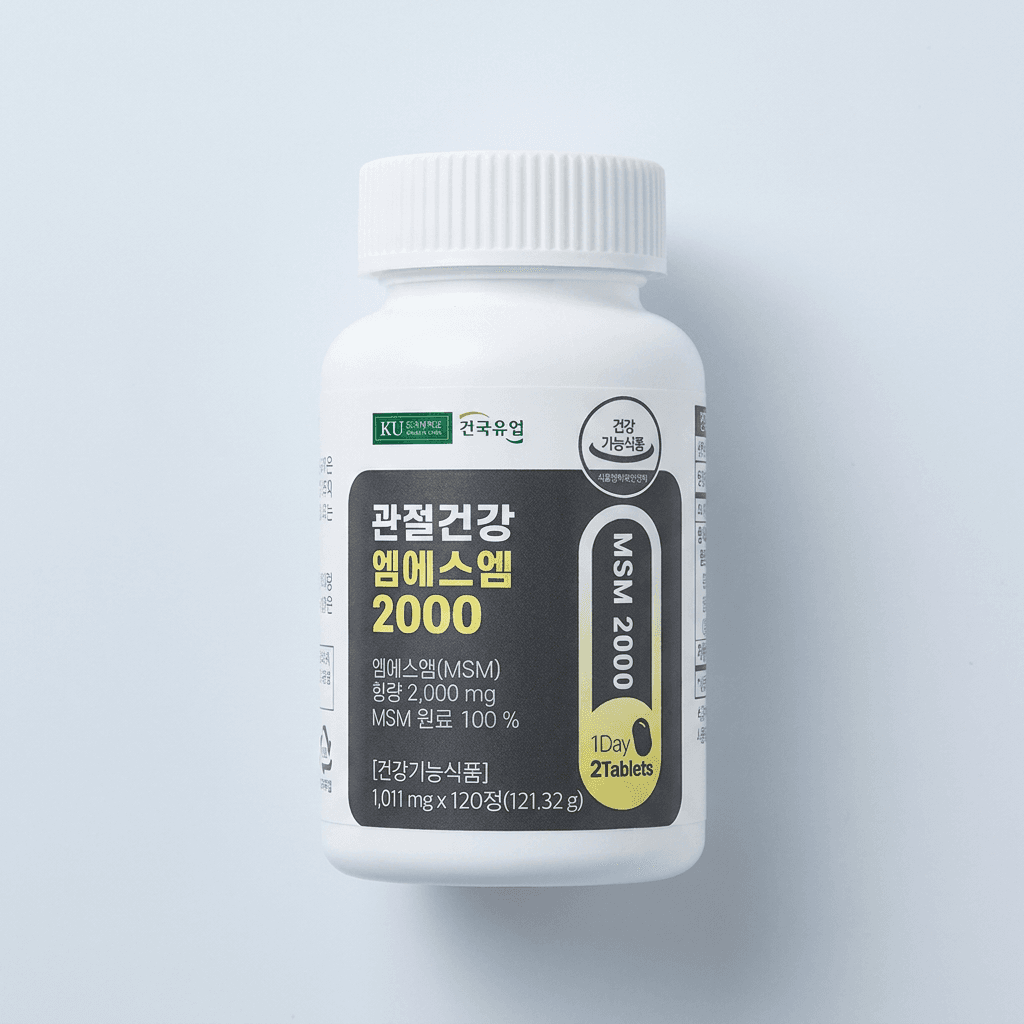 건국유업 관절건강 엠에스엠 2000, 120정, 2개