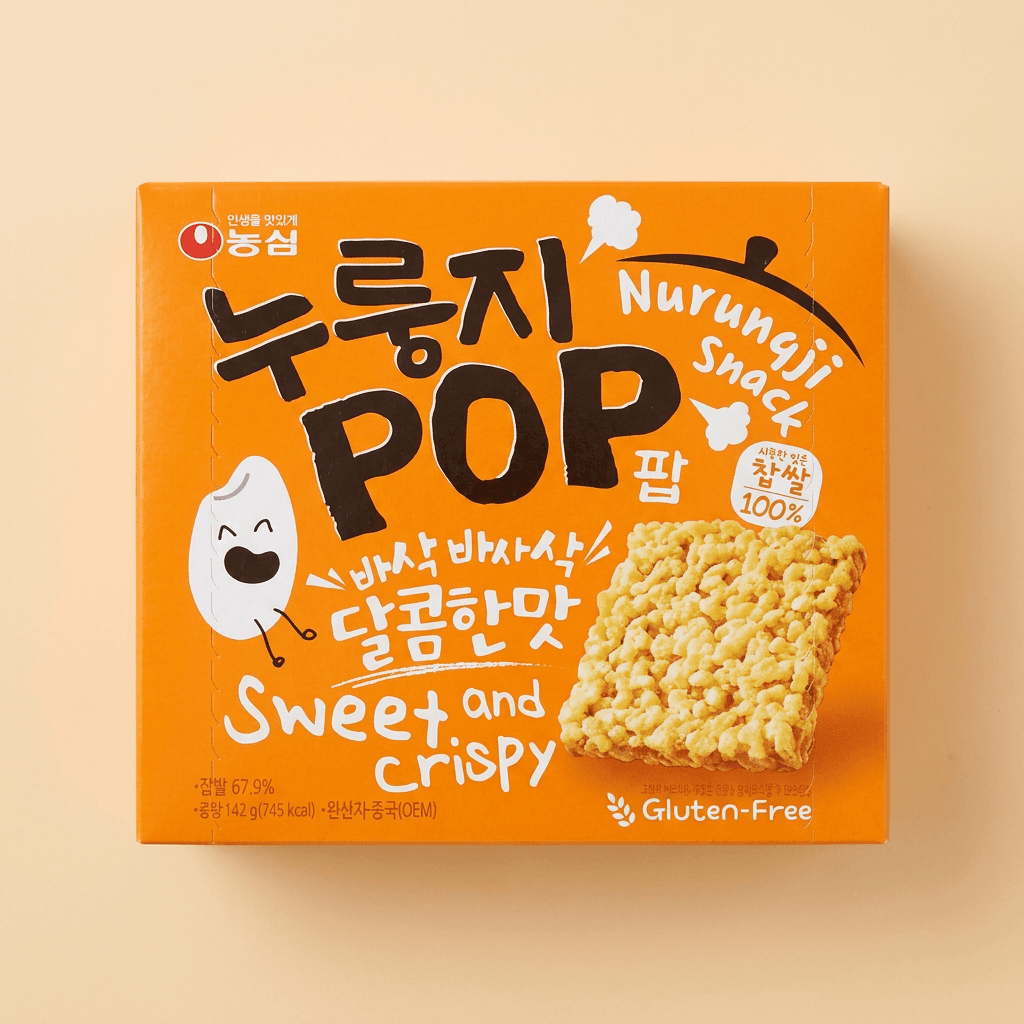 농심 누룽지팝, 142g, 4개
