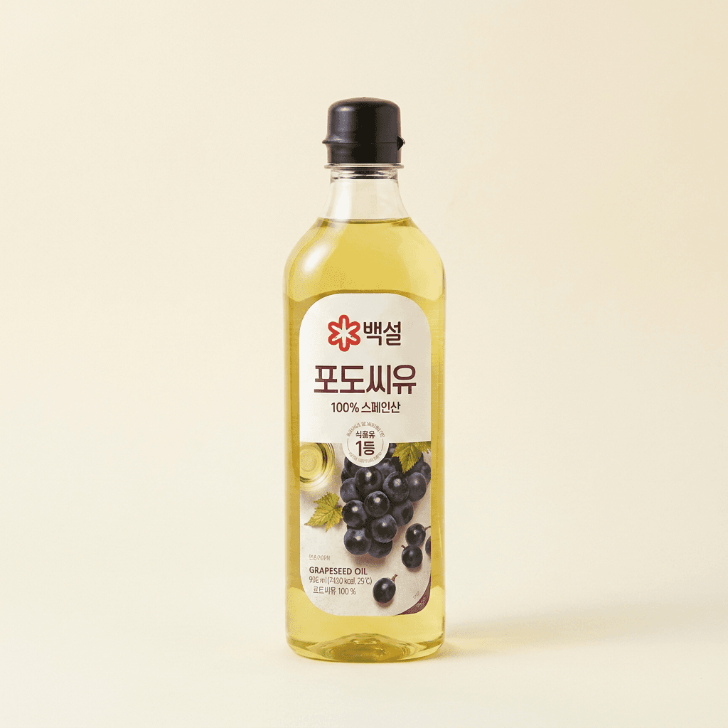 백설 포도씨유, 900ml, 4개