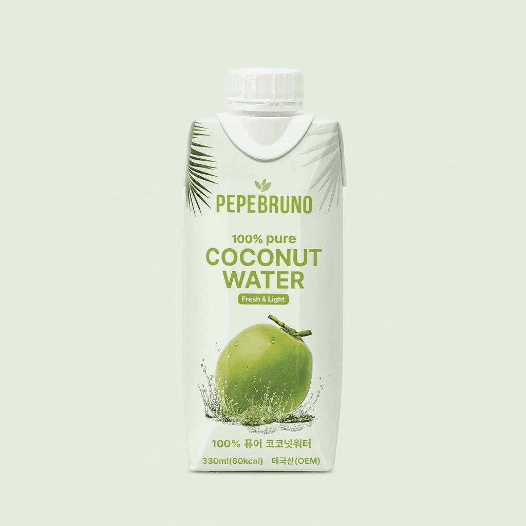 페페브루노 코코넛 워터 퓨어, 330ml, 12개